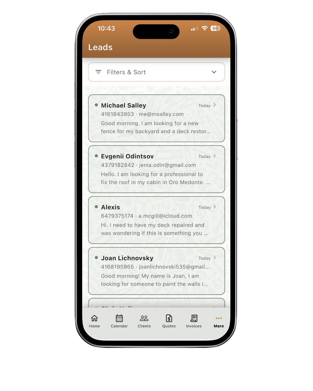 A published Pocket Page with business name, services, and tap-to-call button